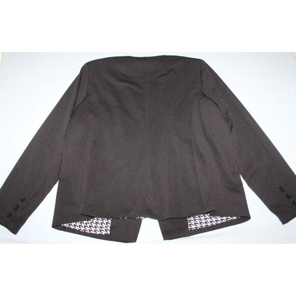 41 Hawthorn Womens Black One Button Blazer Jacket Career Work 2X - Picture 6 of 7